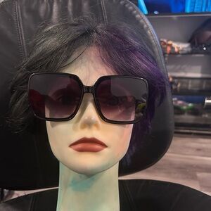 Allure Genesis Oversized Black Sunglasses NWOT